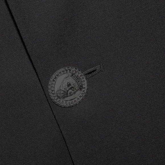 Istante by Versace Vintage Solid Black Four Metal Button Sport Coat 38R - Picture 8 of 12